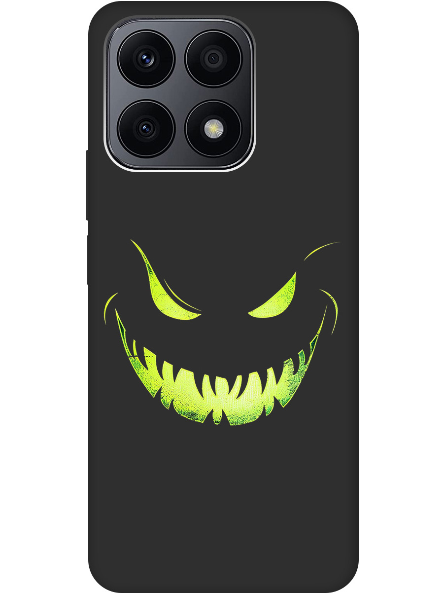 

Силиконовый чехол на Honor X8a с принтом "Зловещая улыбка" матовый черный, Черный;зеленый, 768741672