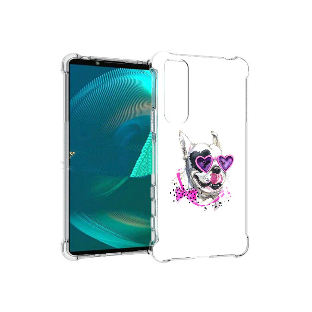 

Чехол MyPads Tocco для Sony Xperia 5 III акварельный пёс (PT172137.231.218), Прозрачный, Tocco
