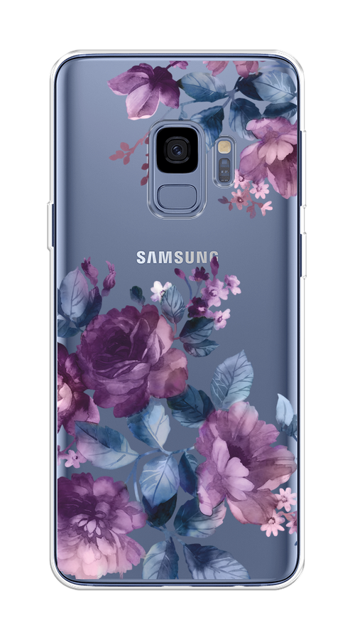 

Чехол на Samsung Galaxy S9 "Purple Blossoms", Синий;фиолетовый, 25750-1