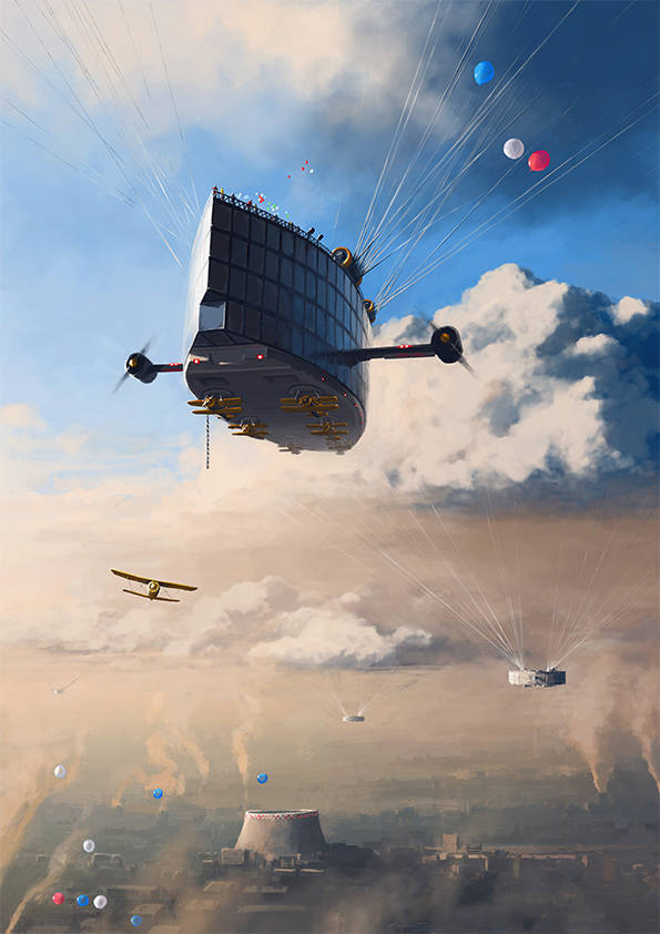 

Большой постер на стену Under Clouds 50х70 см без рамы, AAUNDER