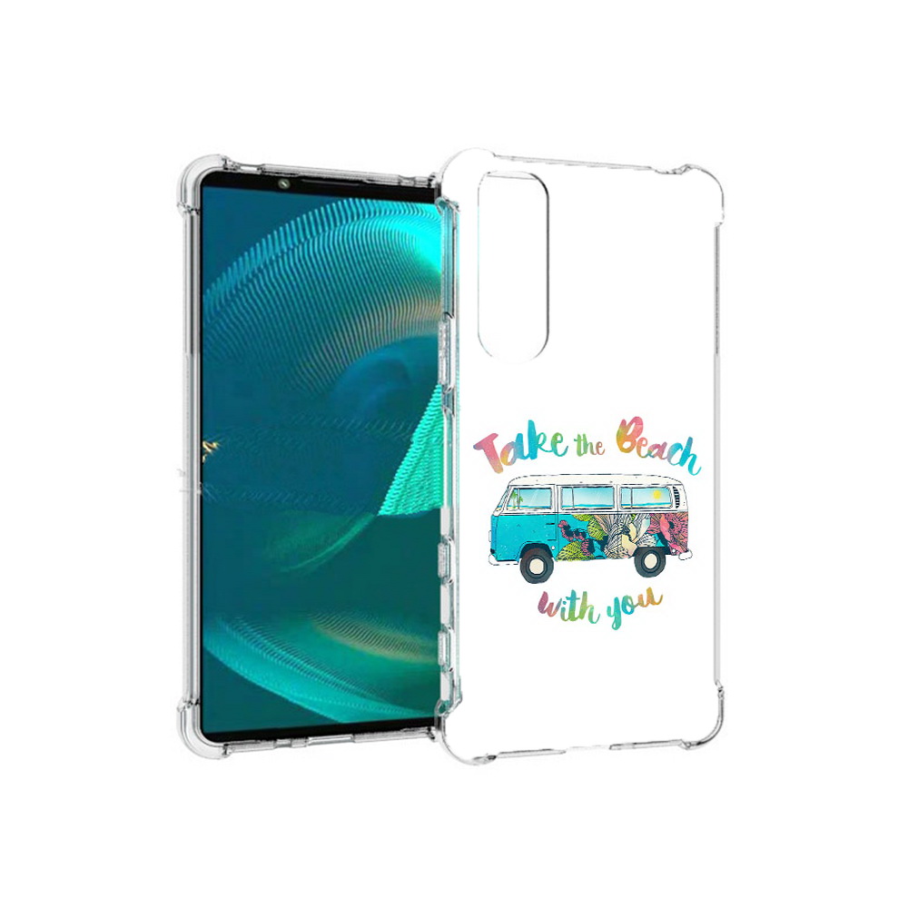 

Чехол MyPads Tocco для Sony Xperia 5 III Хиппи автобус (PT172137.231.190), Прозрачный, Tocco