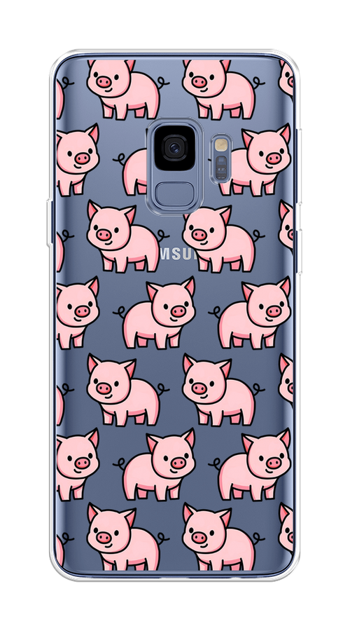 

Чехол на Samsung Galaxy S9 "Веселые поросята", Розовый;черный;прозрачный, 25750-1