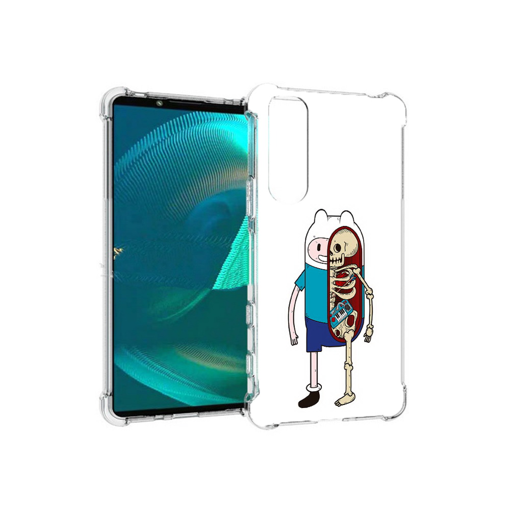 

Чехол MyPads Tocco для Sony Xperia 5 III Финн скелет (PT172137.231.187), Прозрачный, Tocco