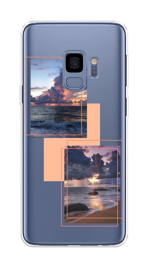 

Чехол на Samsung Galaxy S9 "Sky collage", Розовый;прозрачный;синий, 25750-1