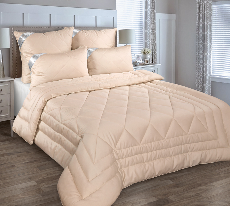 фото Одеяло текс-дизайн 1.5 спальное 140x205, кашемир, всесезонное 300 г, сатин