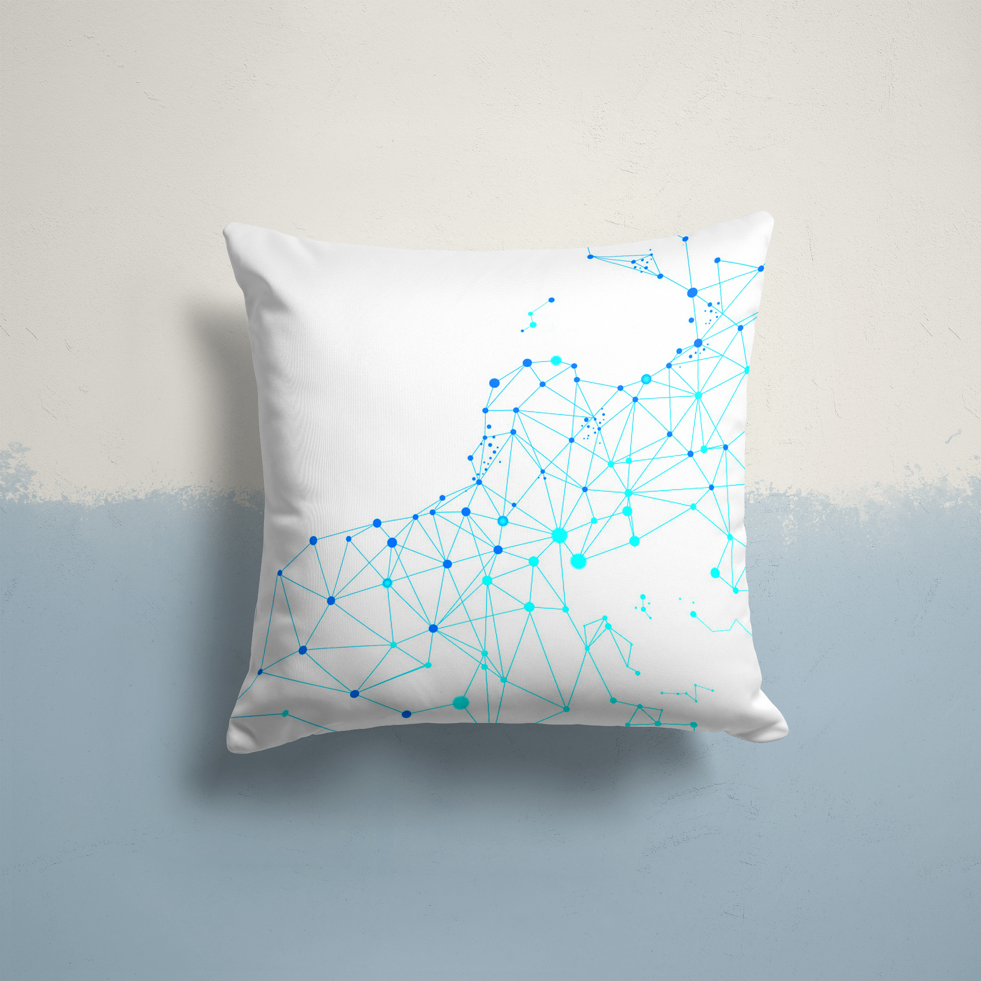 

Наволочка декоративная из габардина на молнии 45х45 см Геометрические фигуры, Разноцветный