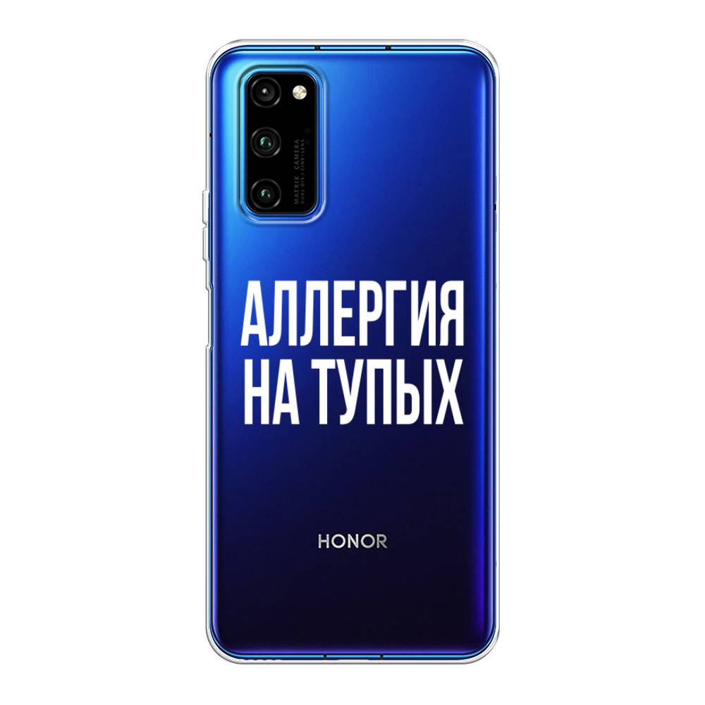 

Чехол Awog на Huawei Honor V30 Pro "Аллергия на тупых", Прозрачный;бежевый, 611450-6