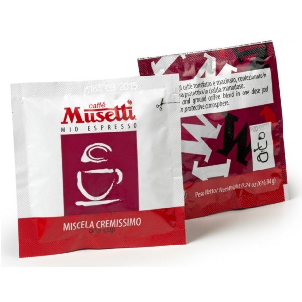 Кофе порционный Musetti Cremissimo чалды, 150 шт по 7 г