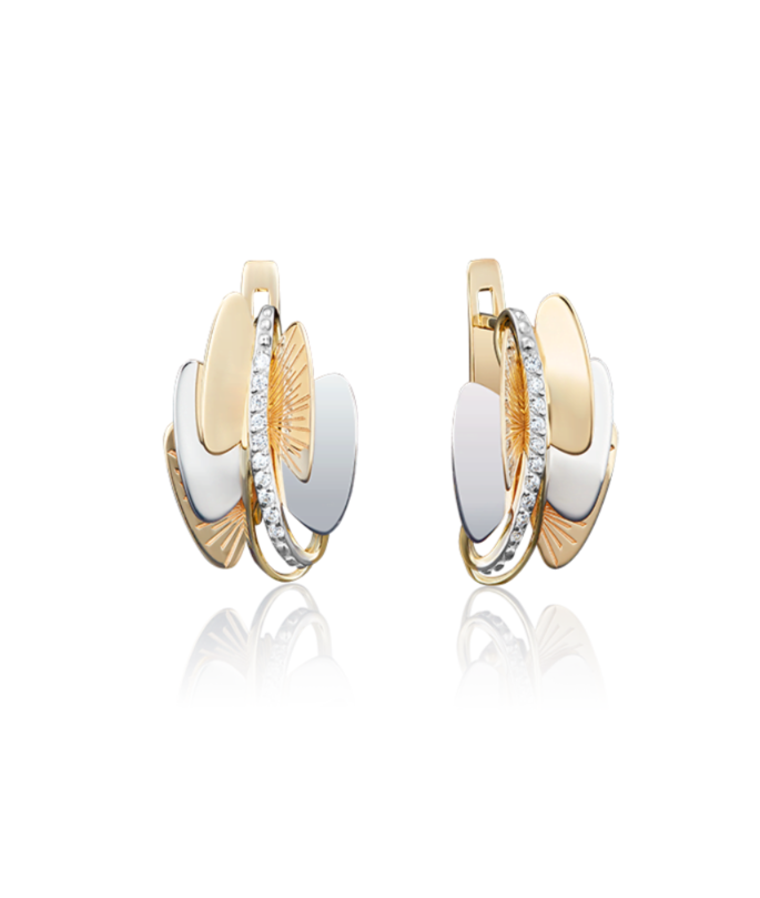 

Серьги из желтого золота с фианитом PLATINA jewelry 02-3958-00-401-1130-48, 02-3958-00-401-1130-48