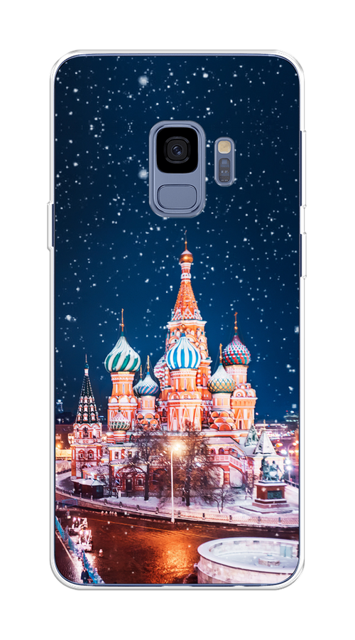 

Чехол на Samsung Galaxy S9 "Москва 1", Коричневый;синий;белый, 25750-1