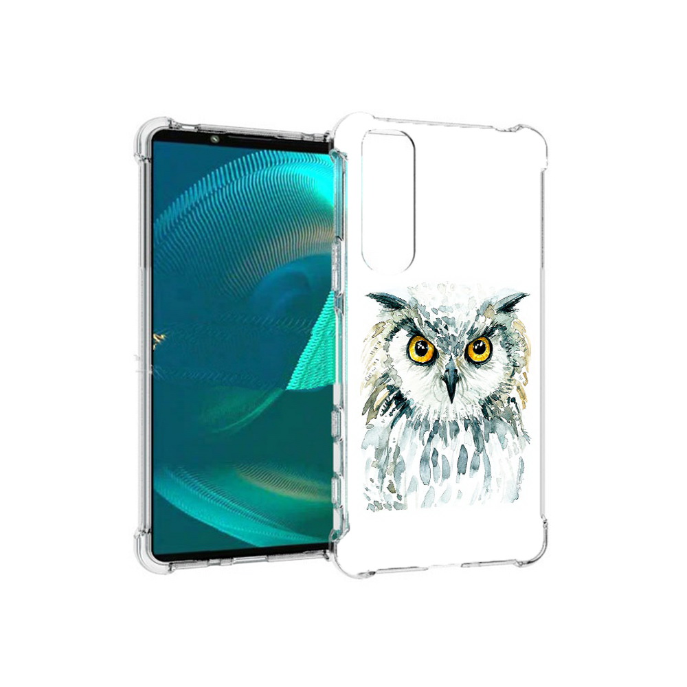

Чехол MyPads Tocco для Sony Xperia 5 III Серьезная сова (PT172137.231.156), Прозрачный, Tocco