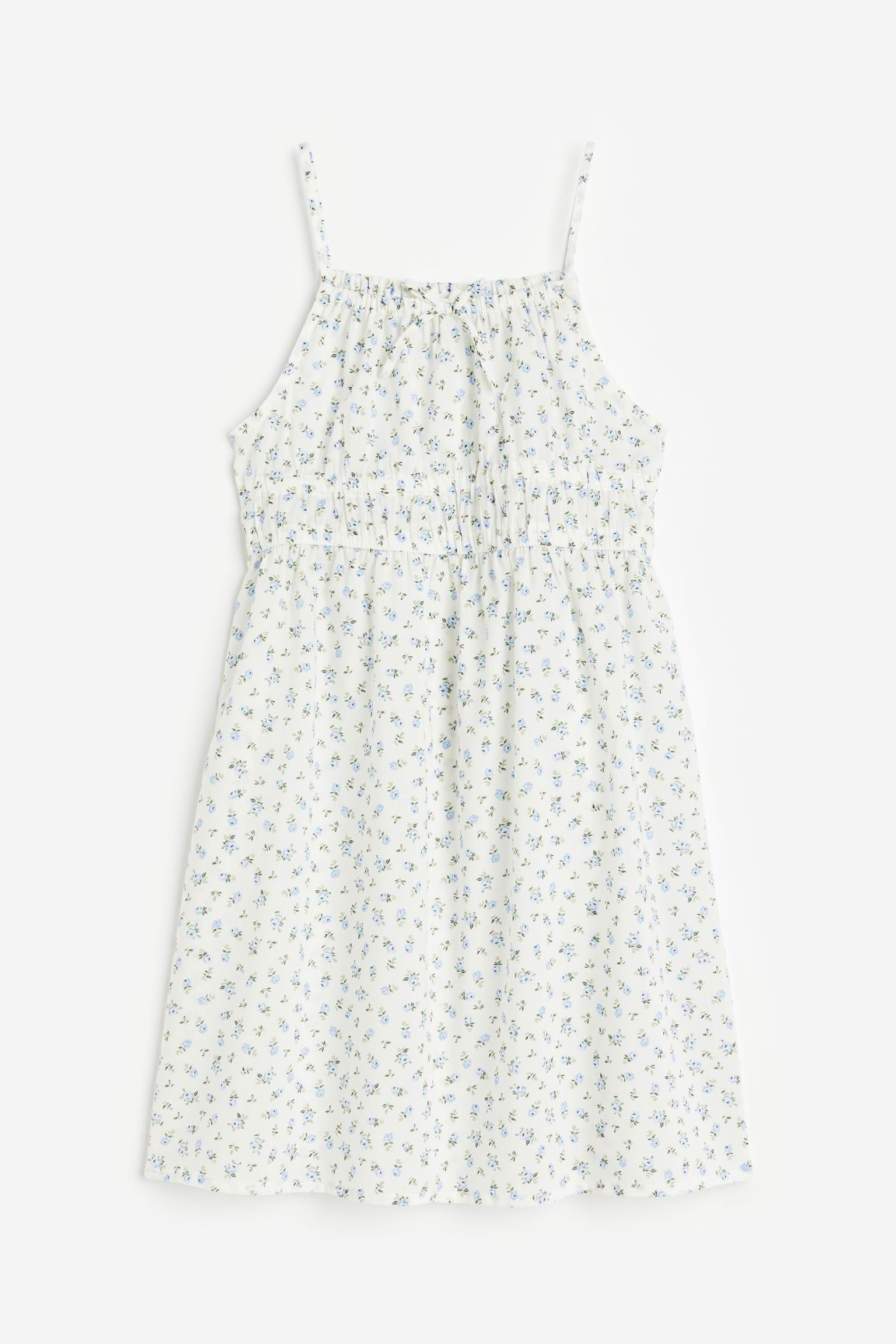 Платье на бретелях H&M для девочек 158 Белый/Цветочный (доставка из-за рубежа)
