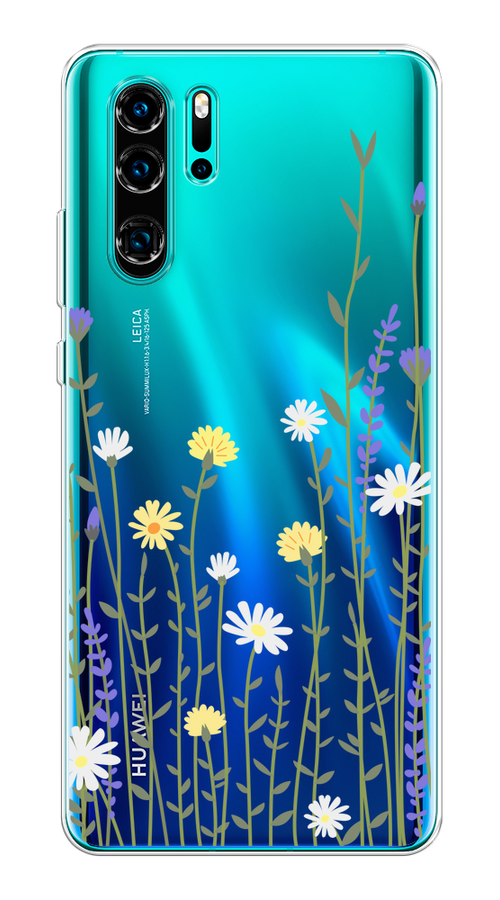 

Чехол на Huawei P30 Pro "Ромашка и лаванда", Зеленый;желтый;прозрачный, 67650-1