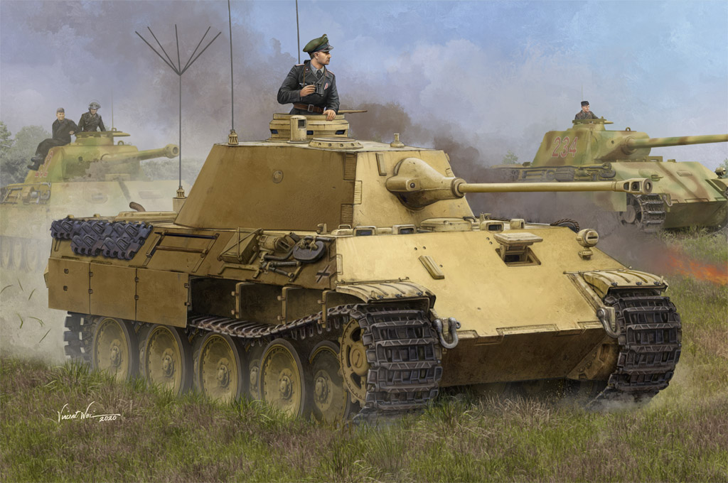 фото Сборная модель hobbyboss 1/35 немецкий танк pzbeobwg v aus. a 84534