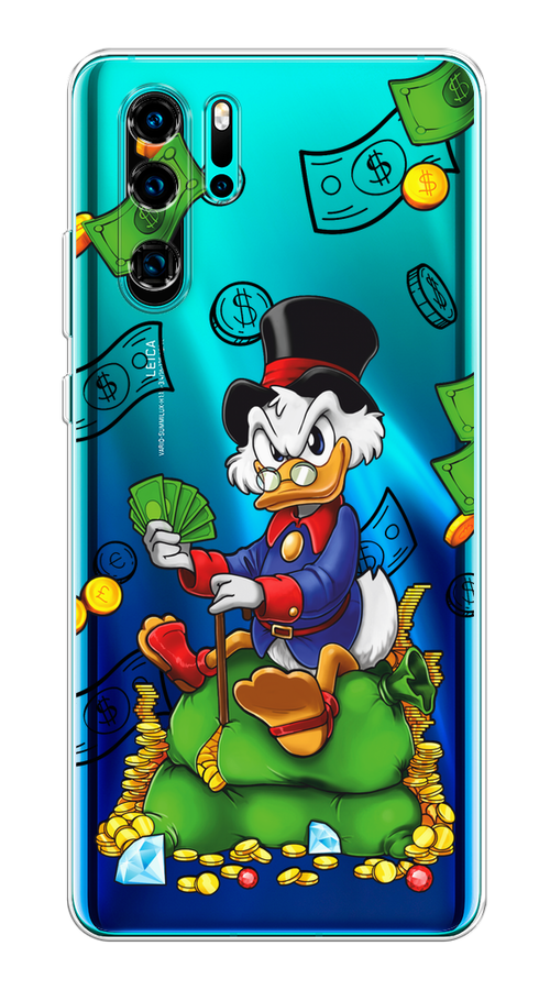 

Чехол на Huawei P30 Pro "Scrooge Richness", Черный;синий;зеленый, 67650-1