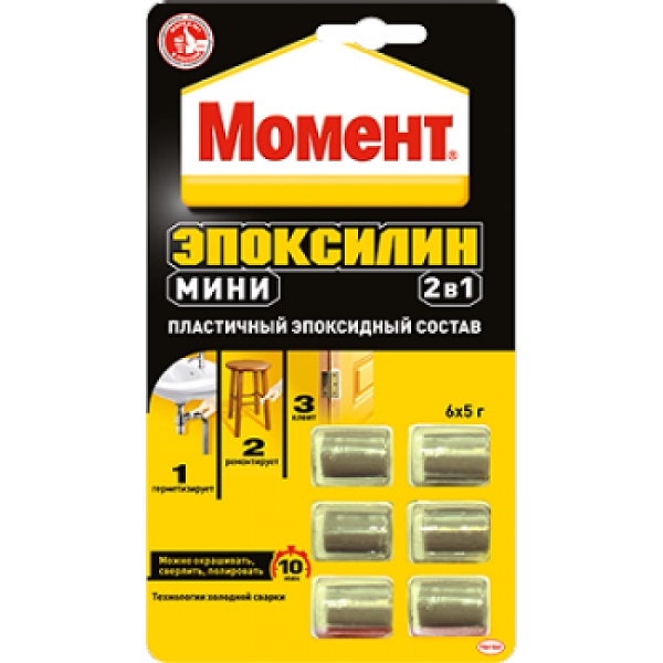 

Момент Эпоксилин 2 в 1 Мини, 30 г на блистере 1405795