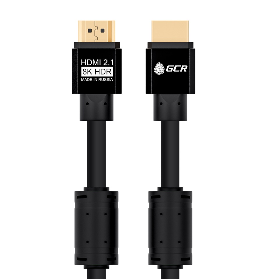 фото Кабель hdmi 2.1 gcr 8k 60hz 4k 48 гбит/с для ps5 xbox series apple tv 2м