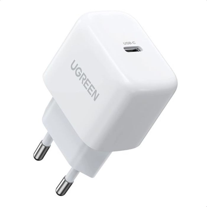 фото Сетевое зарядное устройство ugreen cd272 (40942) usb-c, 30w, pd gan charger eu, белый