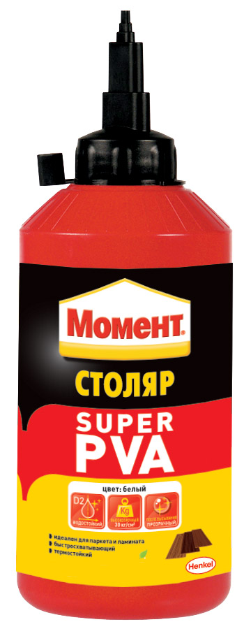 

Клей Момент Столяр Super PVA, 750 г, Super PVA