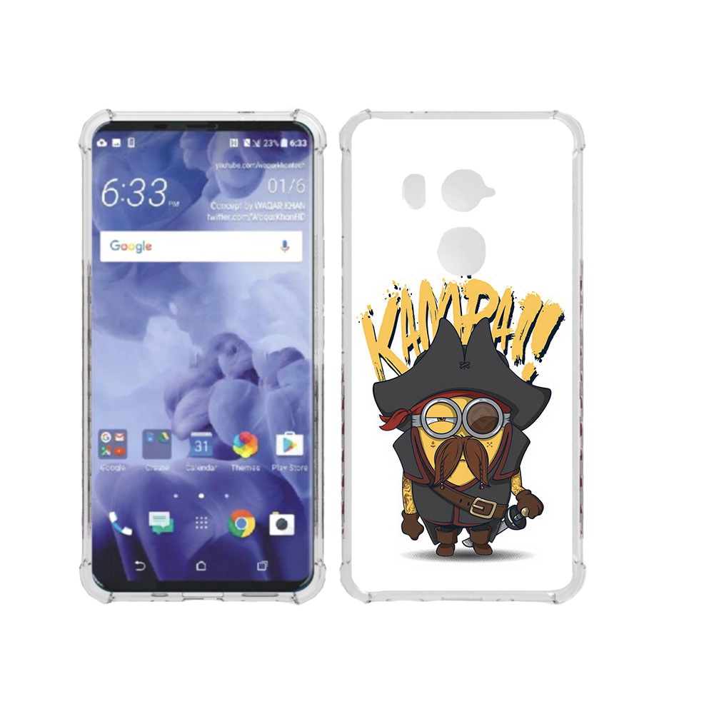 

Чехол MyPads Tocco для HTC U11 Plus миньон пират, Прозрачный, Tocco