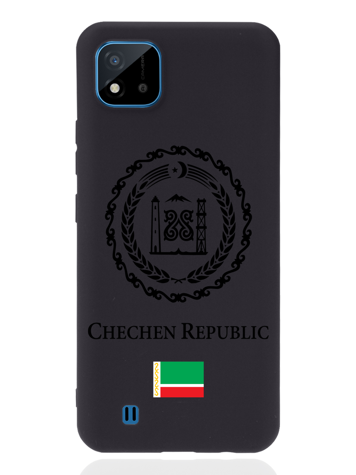 

Чехол SignumCase для realme C11 (2021) Черный лаковый Герб Чечни черный
