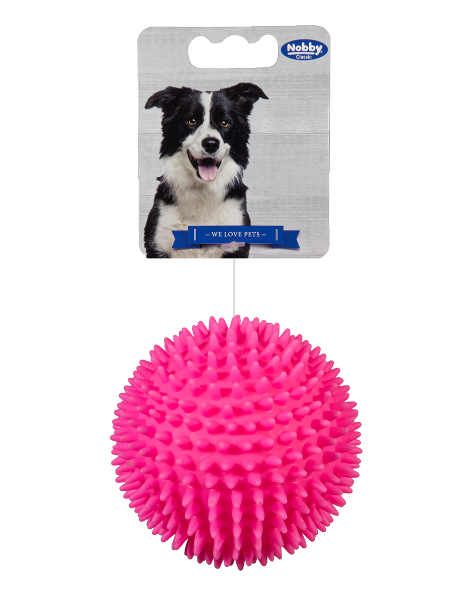 фото Игрушка для собак nobby мяч игольчатый 9,5см винил