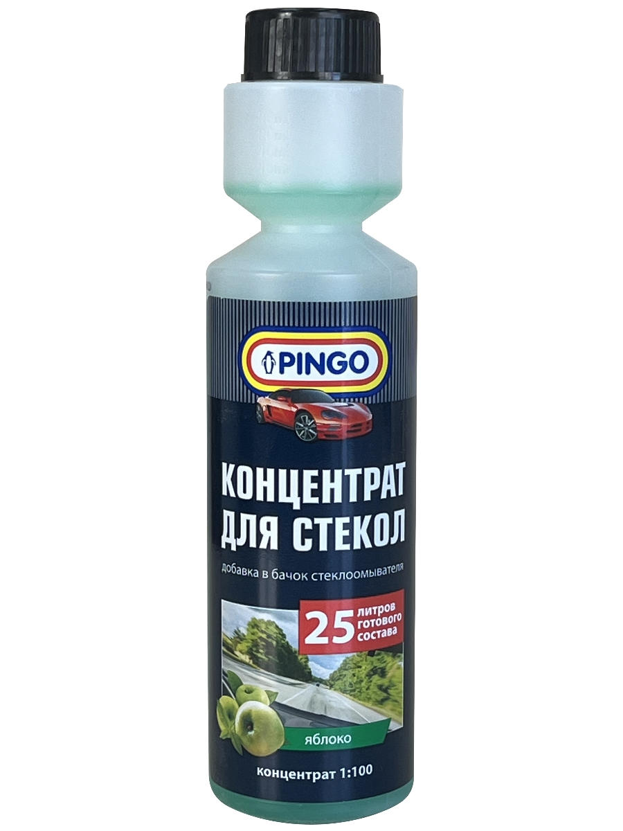 

Жидкость для внешней поверхности стекол Pingo концентрат с дозатором 250 мл, Зеленый