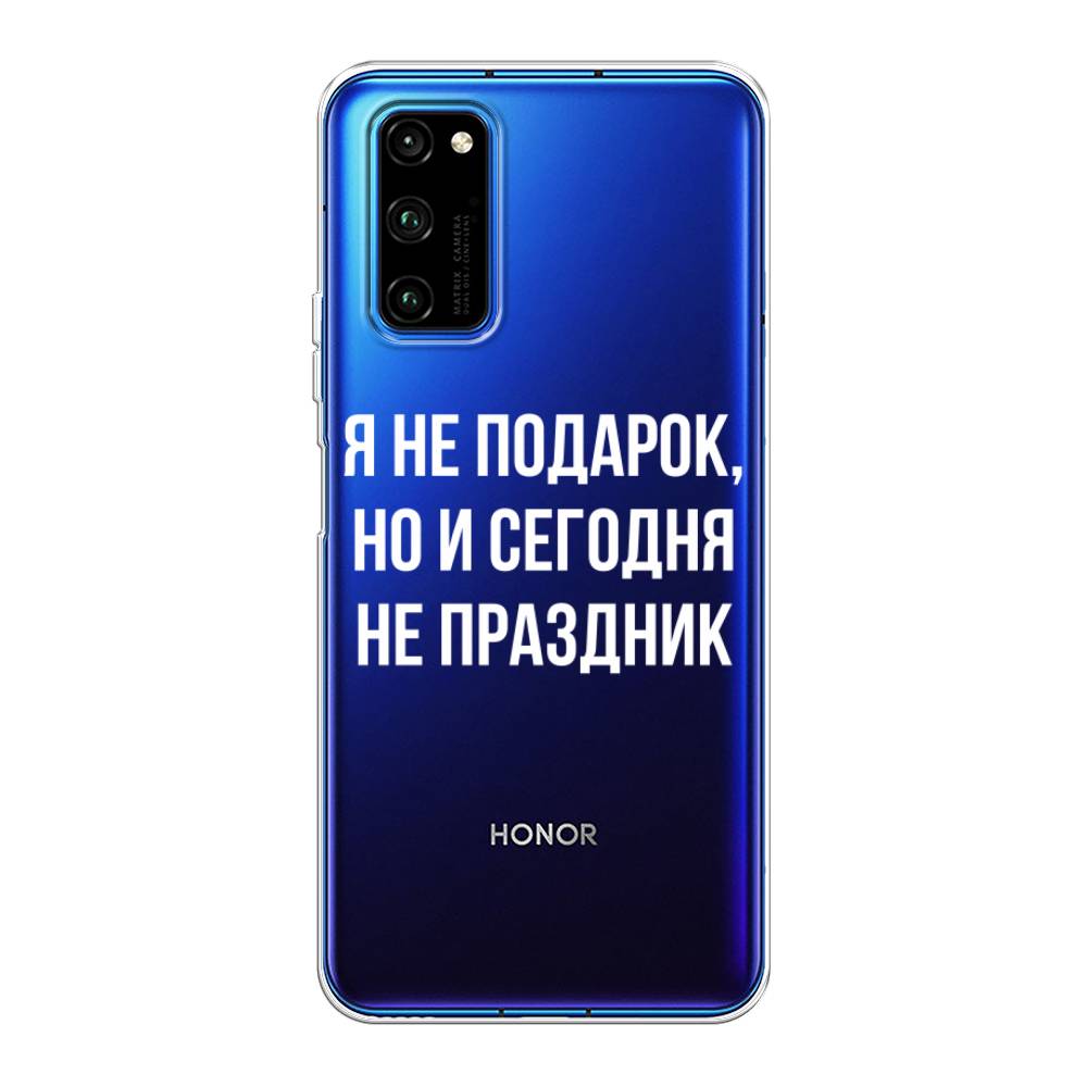 

Чехол Awog на Huawei Honor V30 Pro "Я не подарок", Серый;белый;прозрачный, 611450-6