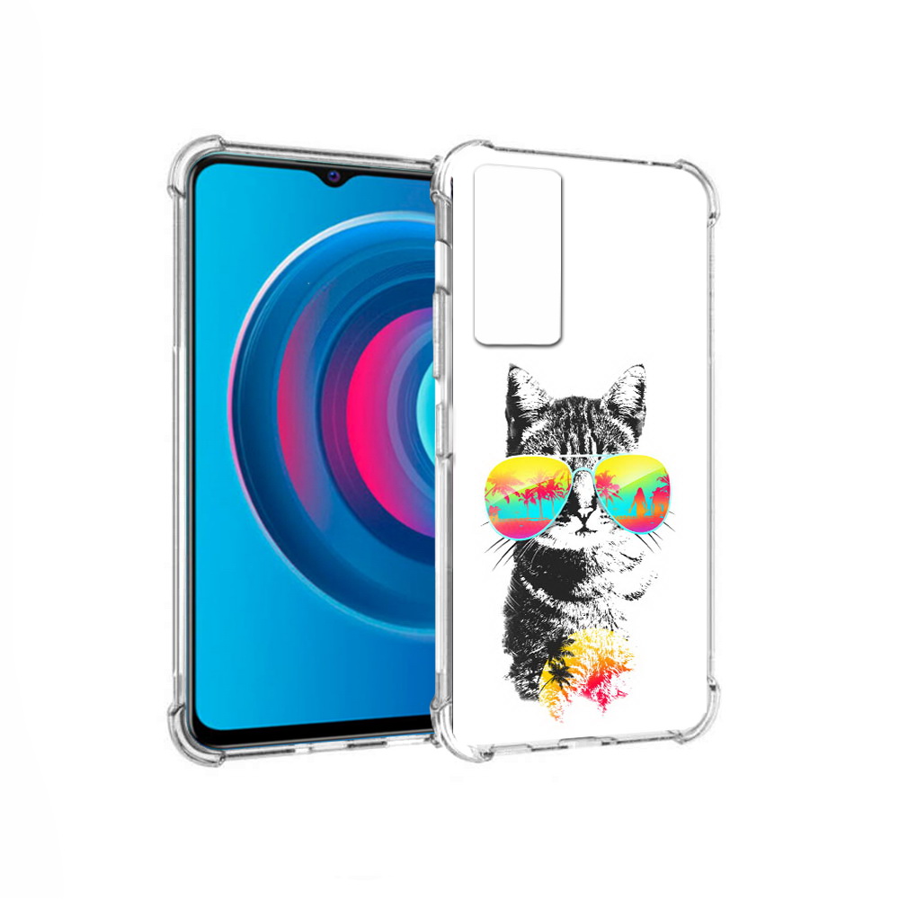 

Чехол MyPads Tocco для Vivo Y74s крутой кот (PT224892.430.425), Прозрачный, Tocco