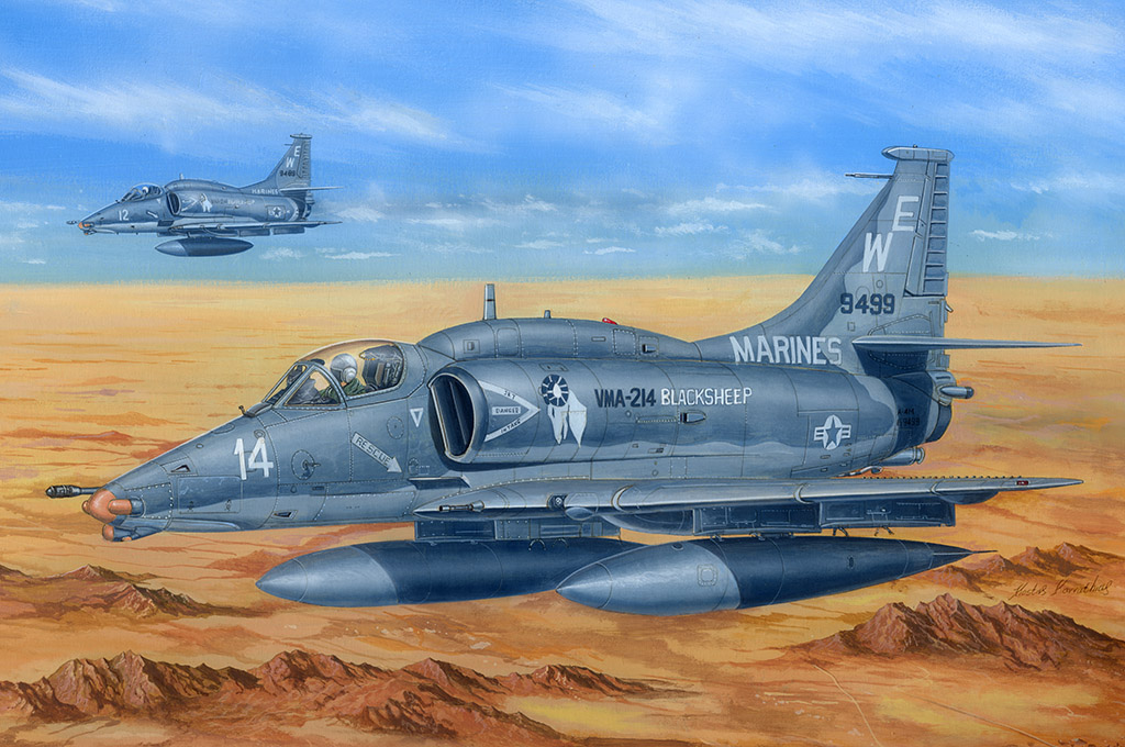 

Сборная модель HobbyBoss 1/48 Самолёт A-4M Sky Hawk 81766