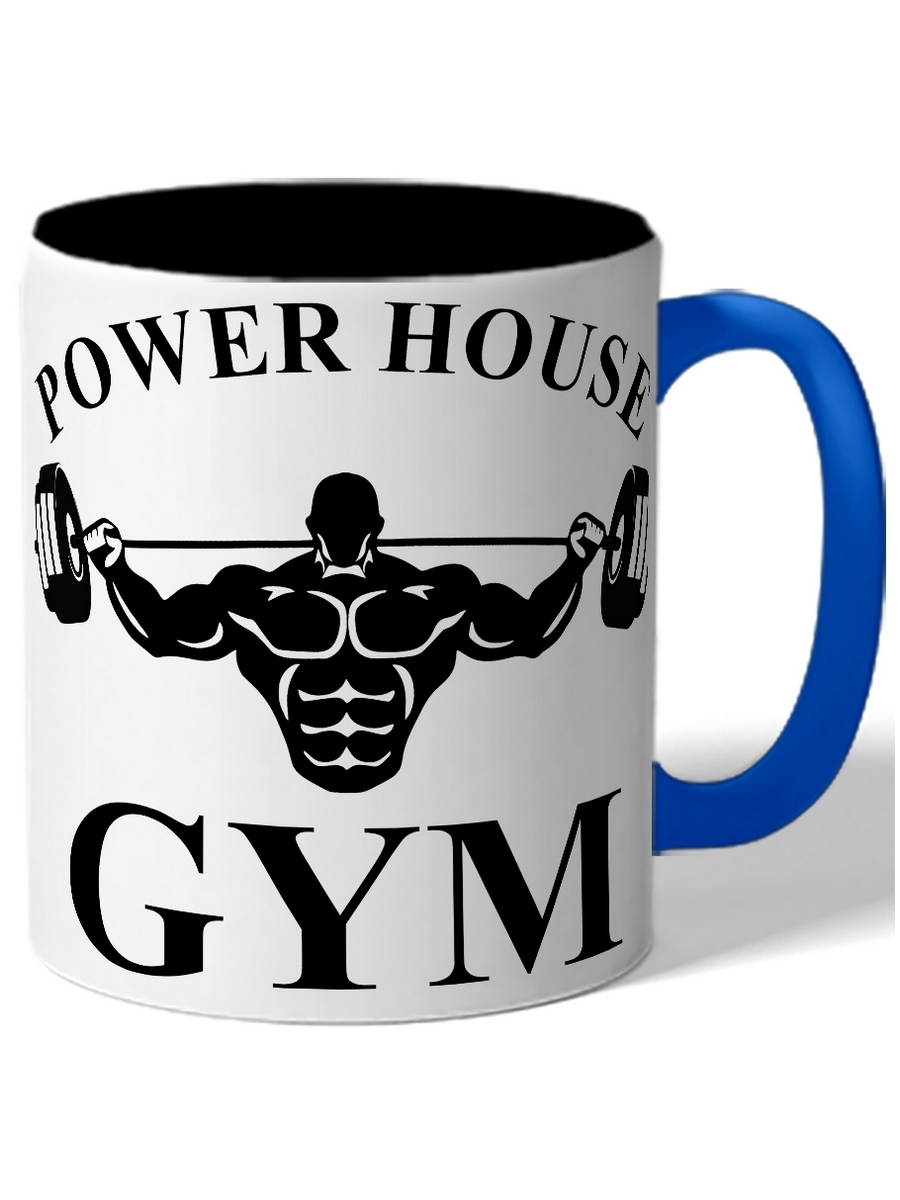 фото Кружка drabs power house gym, мужик со штангой