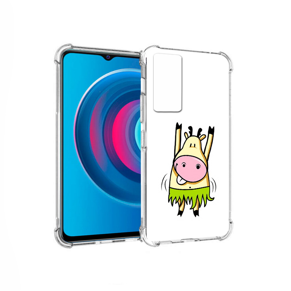 

Чехол MyPads Tocco для Vivo Y74s Веселая корова (PT224892.430.42), Прозрачный, Tocco