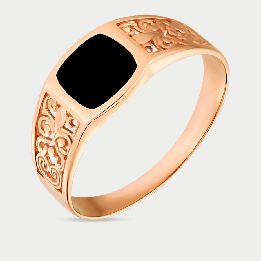 Кольцо из розового золота р. 21 Atoll 4161эс10, эмаль