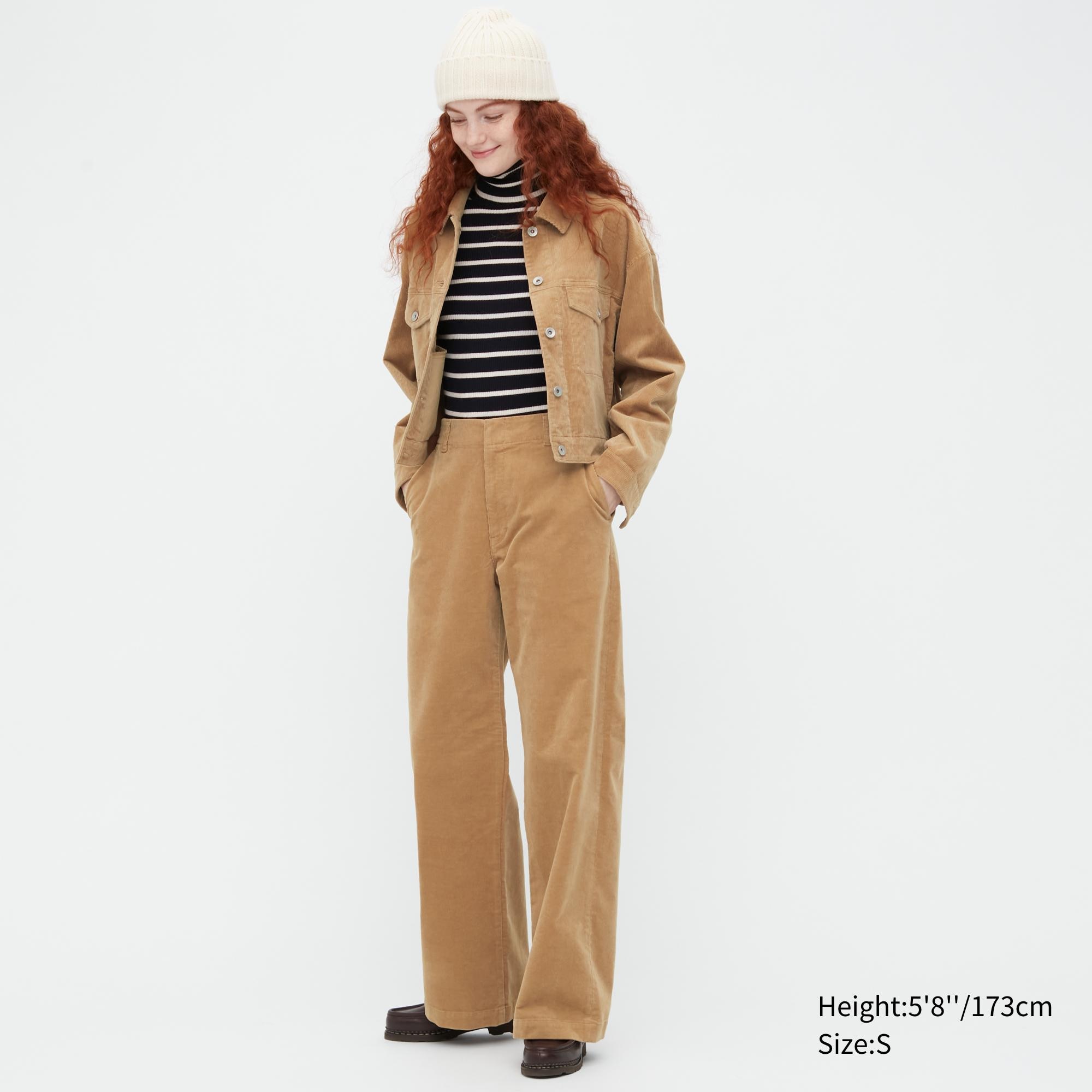 

Брюки женские UNIQLO 453462COL32 бежевые M (доставка из-за рубежа), 453462COL32
