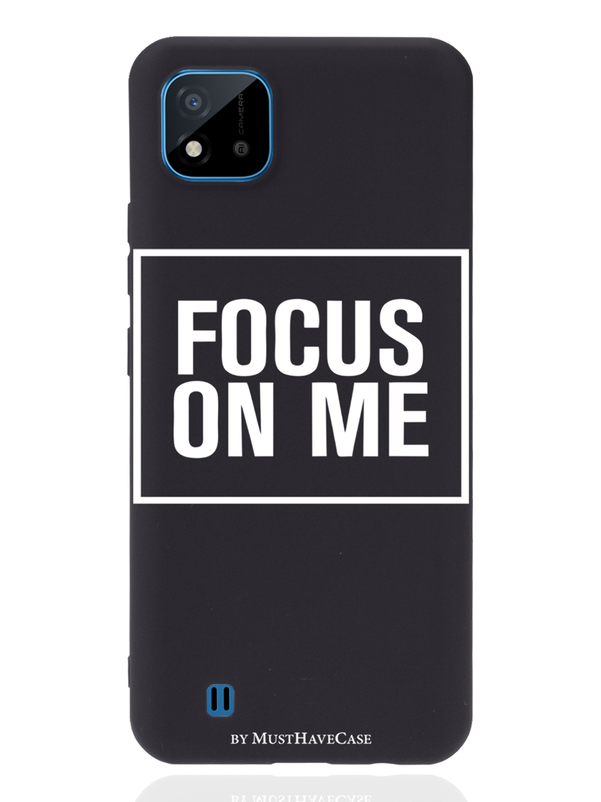 

Чехол MustHaveCase для realme C11 (2021) Focus on me черный, Черный;белый