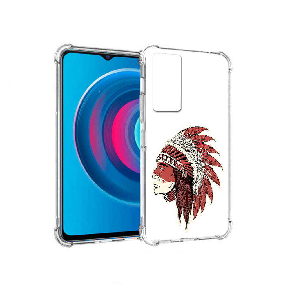 

Чехол MyPads Tocco для Vivo Y74s красный индеец (PT224892.430.411), Прозрачный, Tocco