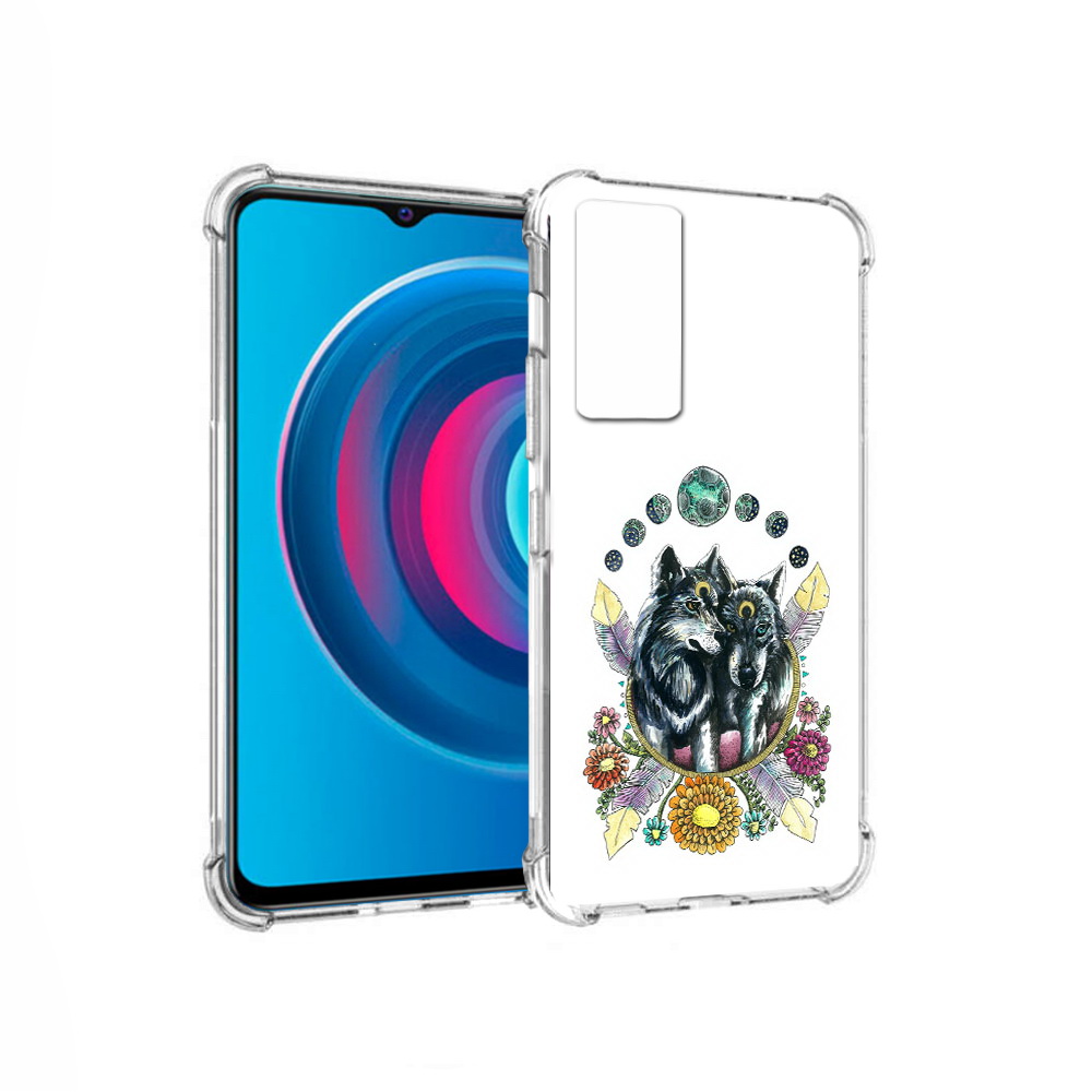 

Чехол MyPads Tocco для Vivo Y74s красивые волки абстракция (PT224892.430.408), Прозрачный, Tocco