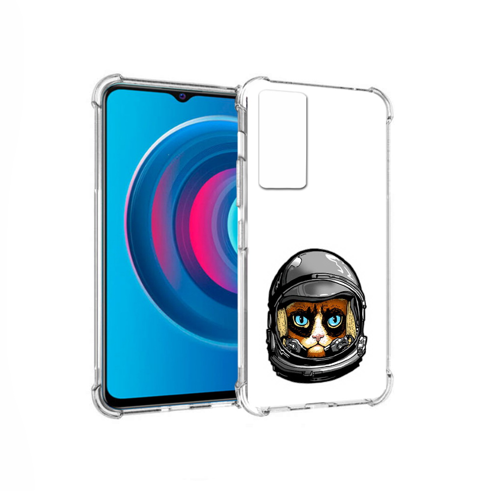 

Чехол MyPads Tocco для Vivo Y74s кот космонавт (PT224892.430.400), Прозрачный, Tocco