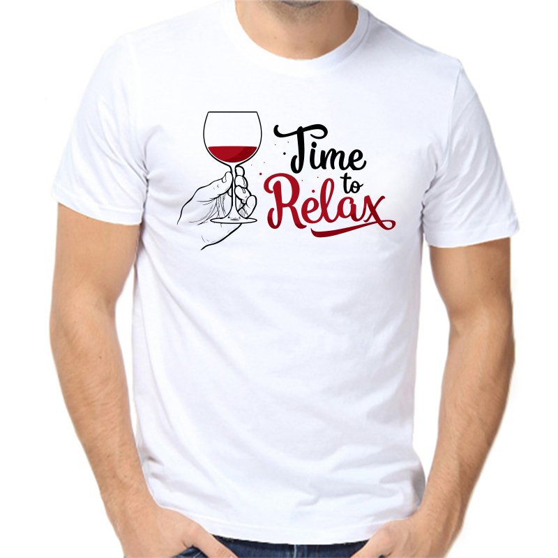 

Футболка мужская белая 64 р-р time to relax, Белый, fm_time_to_relax
