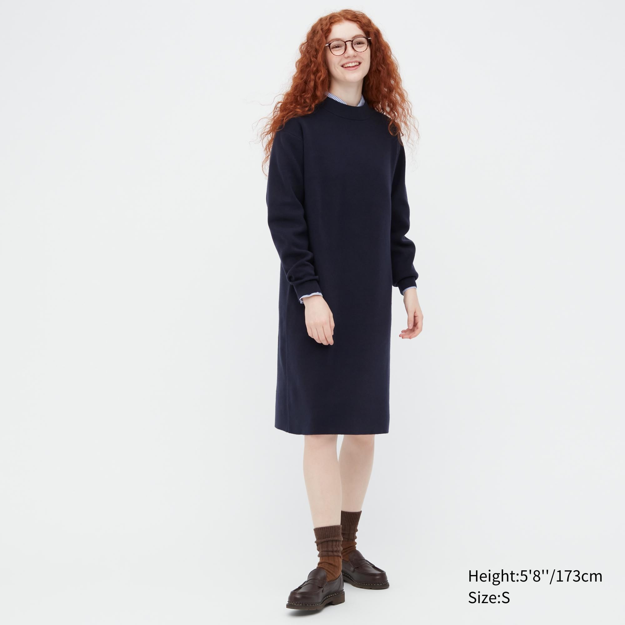 

Платье женское UNIQLO 450305COL69 синее S (доставка из-за рубежа), 450305COL69