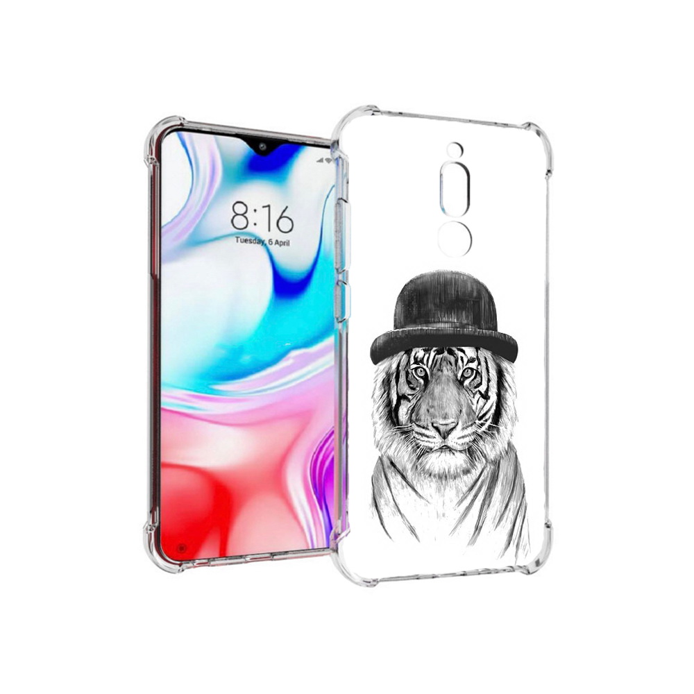 

Чехол MyPads Tocco для Xiaomi Redmi 8 тигр британец (PT138911.300.641), Прозрачный, Tocco