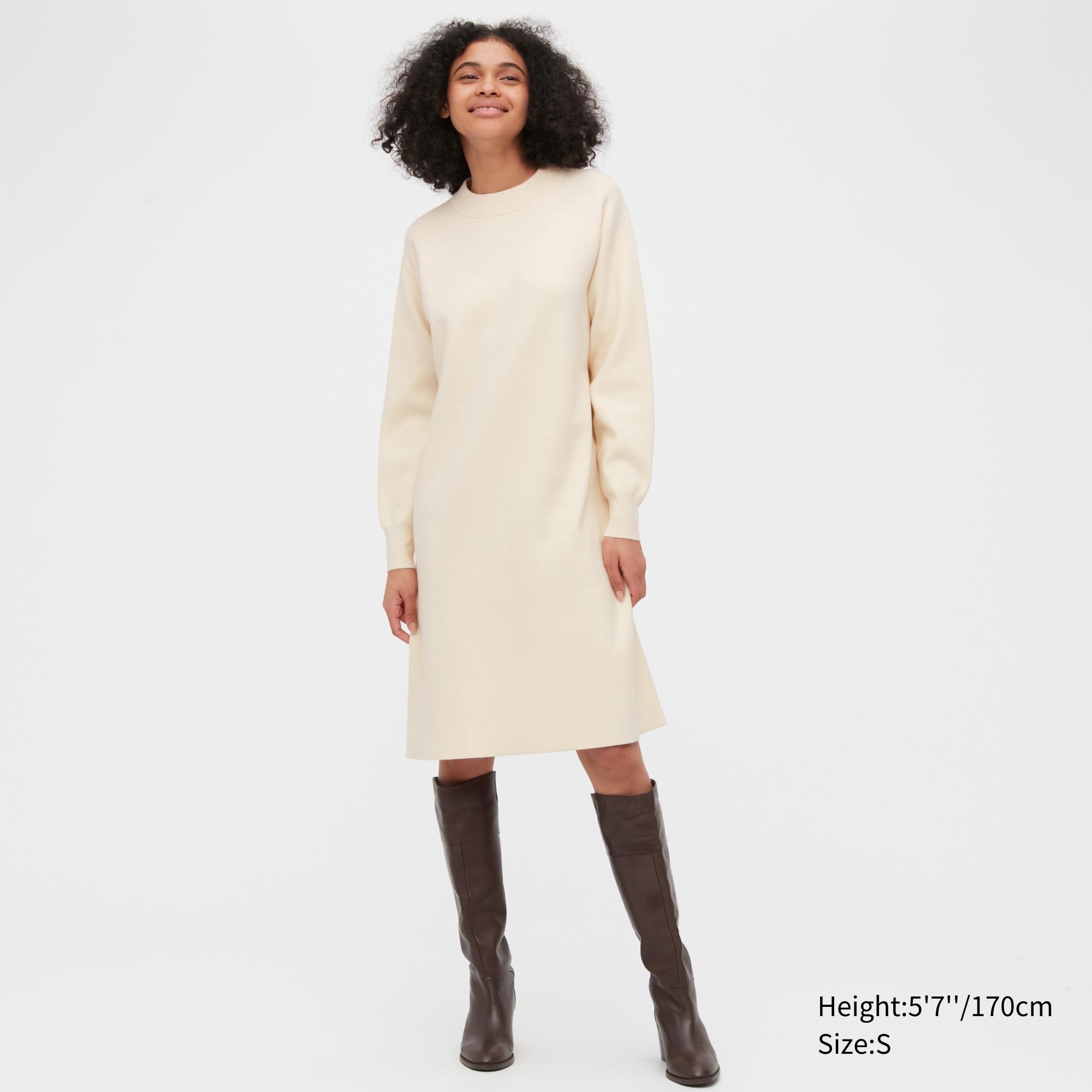 

Платье женское UNIQLO 450305COL01 белое S (доставка из-за рубежа), 450305COL01