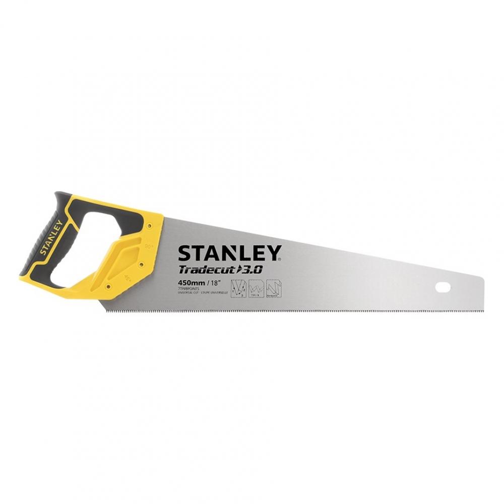 Ножовка по дереву Tradecut с закаленным зубом STANLEY STHT20354-1, 7х450 мм ножовка по ламинату с мелким зубом центроинструмент