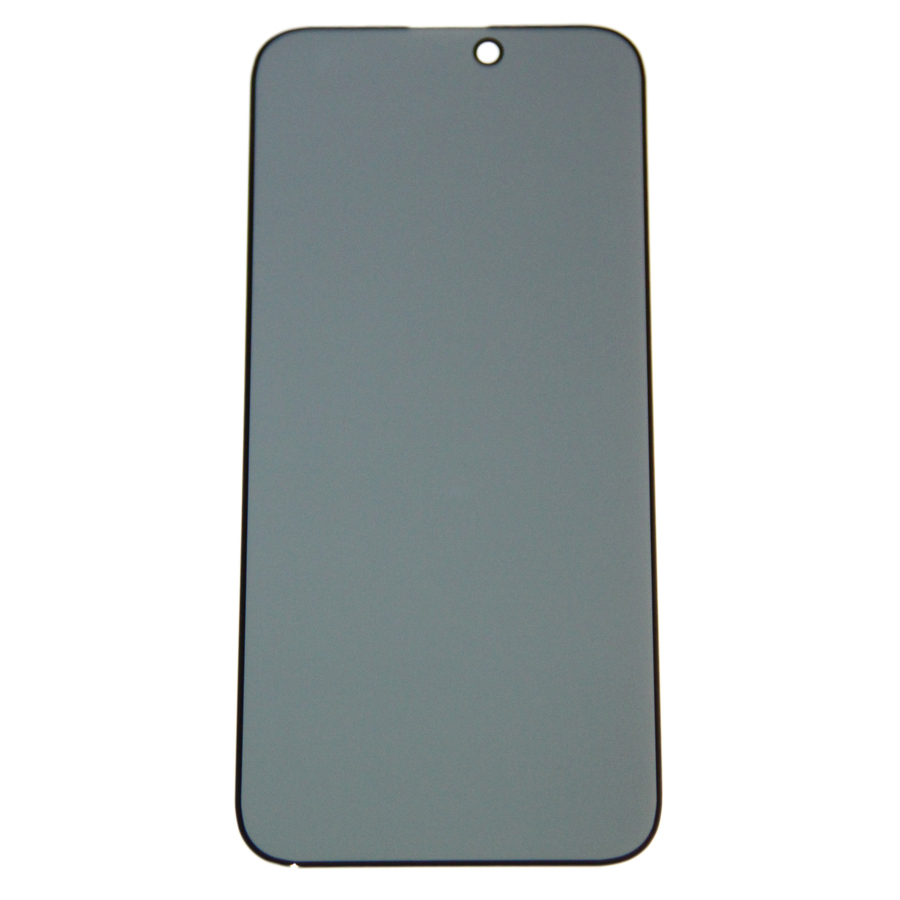 

Защитное стекло iPhone 16 Plus (закаленное, полное покрытие, антишпион) <черный>