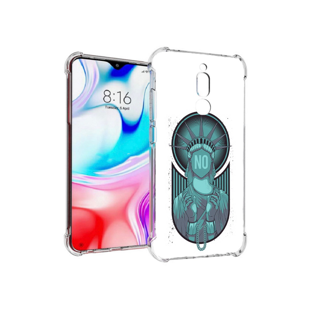 

Чехол MyPads Tocco для Xiaomi Redmi 8 статуя свободы зеленый (PT138911.300.623), Прозрачный, Tocco