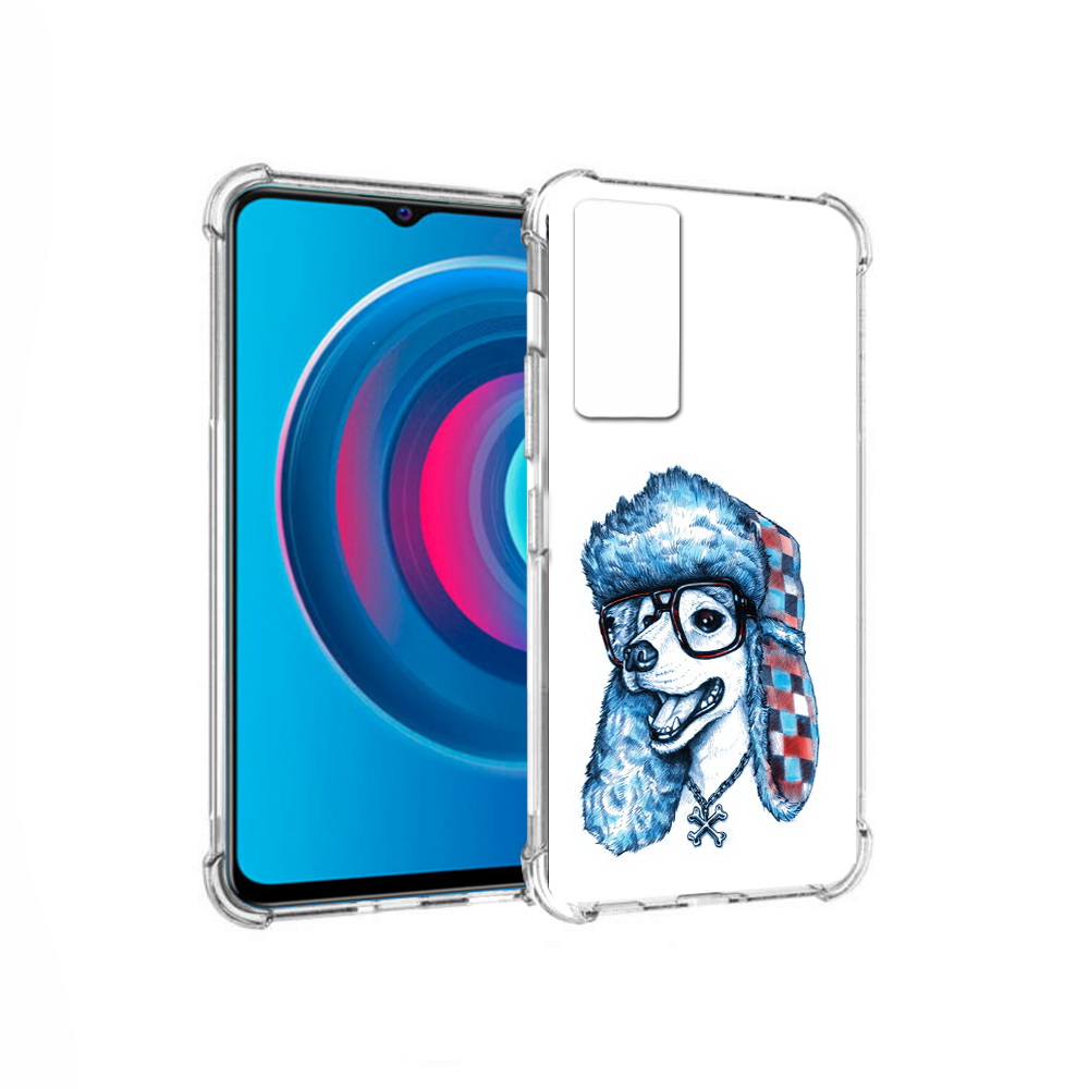 

Чехол MyPads Tocco для Vivo Y74s зимний пес (PT224892.430.362), Прозрачный, Tocco