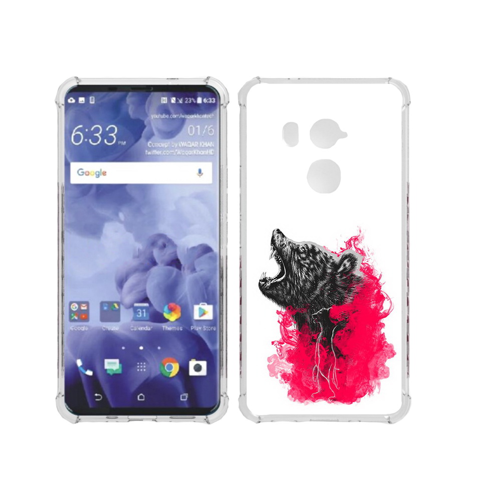 

Чехол MyPads Tocco для HTC U11 Plus медведь в дымке, Прозрачный, Tocco