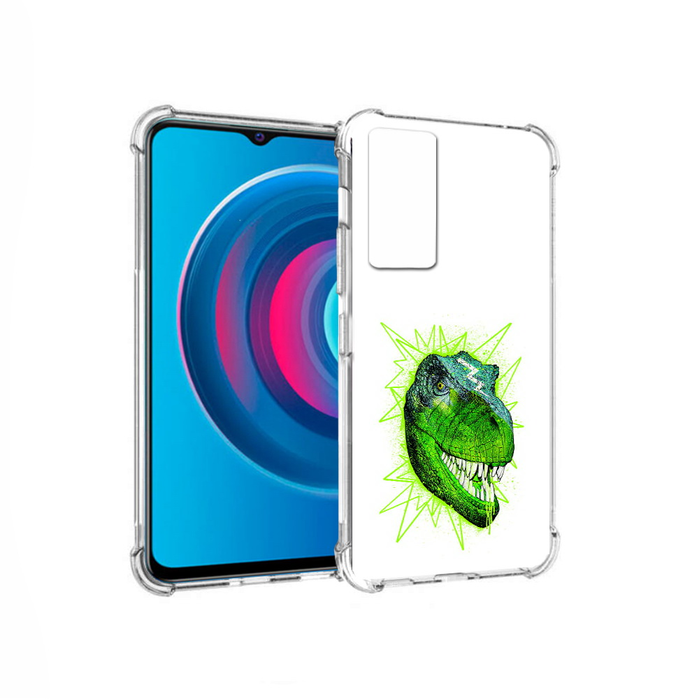 

Чехол MyPads Tocco для Vivo Y74s зеленый динозавр (PT224892.430.358), Прозрачный, Tocco