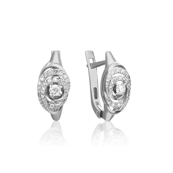 

Серьги из белого золота с бриллиантом PLATINA jewelry 02-3829-00-101-1120-30, 02-3829-00-101-1120-30