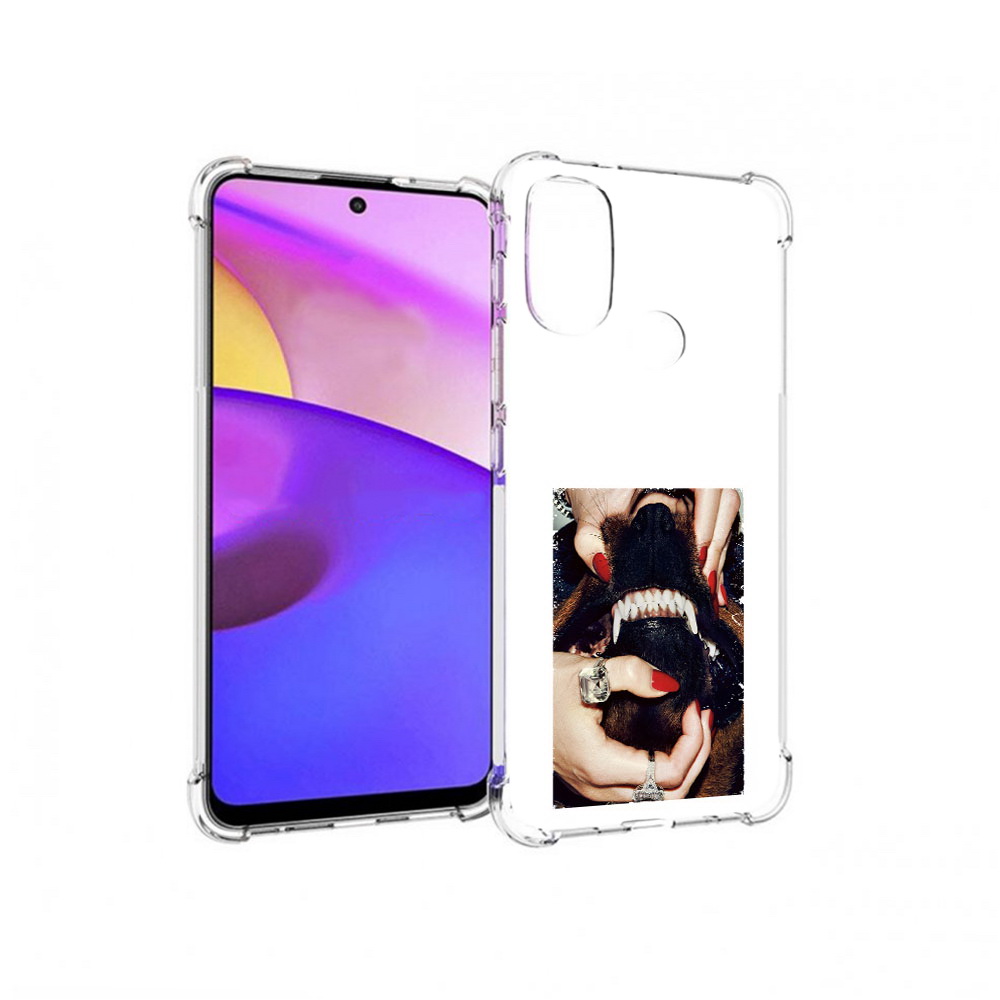 

Чехол MyPads Tocco для Motorola Moto E30 маникюр (PT227074.357.457), Прозрачный, Tocco